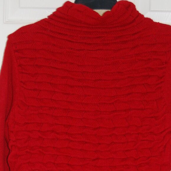 NWOT Fever Long Knit Cardigan, Women Size S, Red - Picture 3 of 4